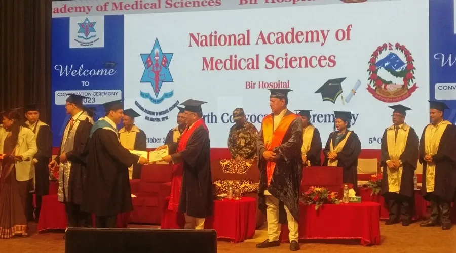 चिकित्सा विज्ञान राष्ट्रिय प्रतिष्ठानको चौथो दीक्षान्त समारोह सम्पन्न